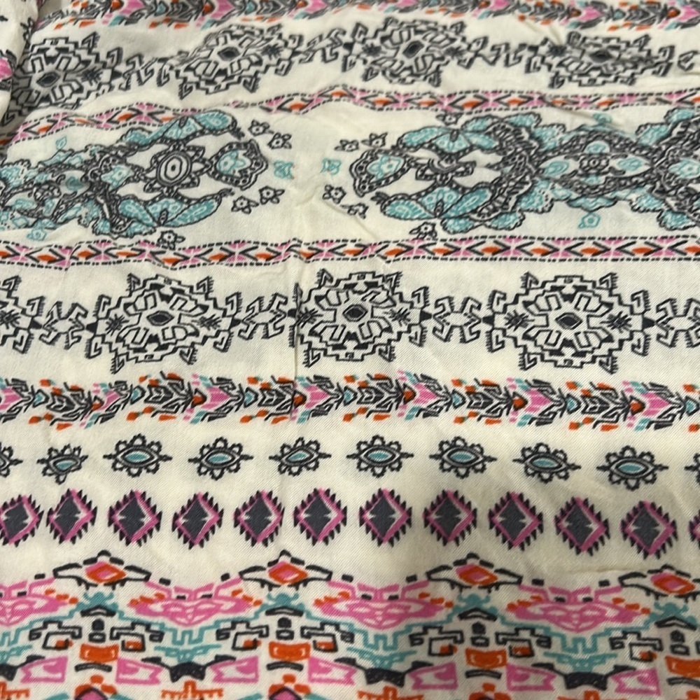 Angie Multicolor Geometric Print Top - Picture 5 of 6